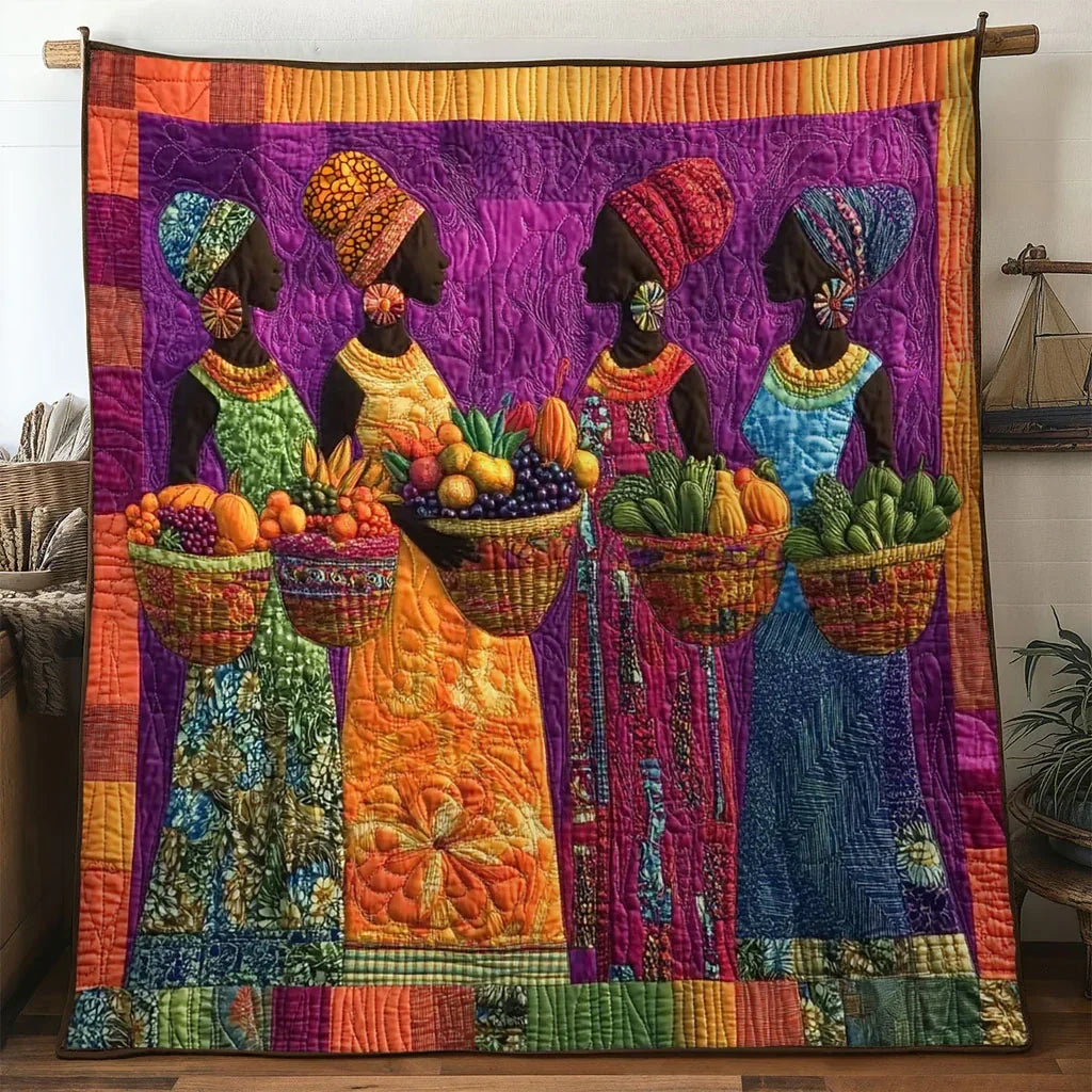 African Women Blessing Quilt Blanket