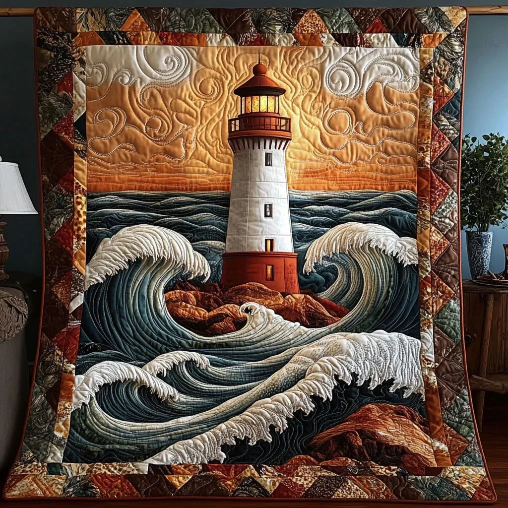 Against The Tide Quilt Blanket