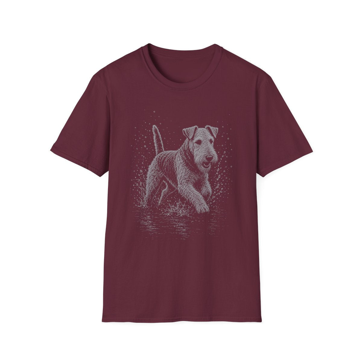 Airedale Terrier Water Run Tee