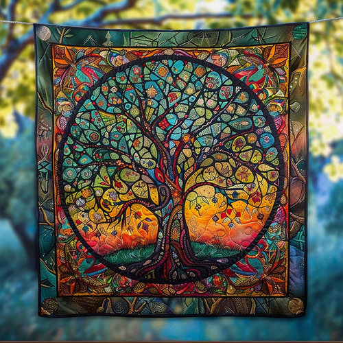 Verdant Vista Quilted Blanket - Throw (55" x 60")
