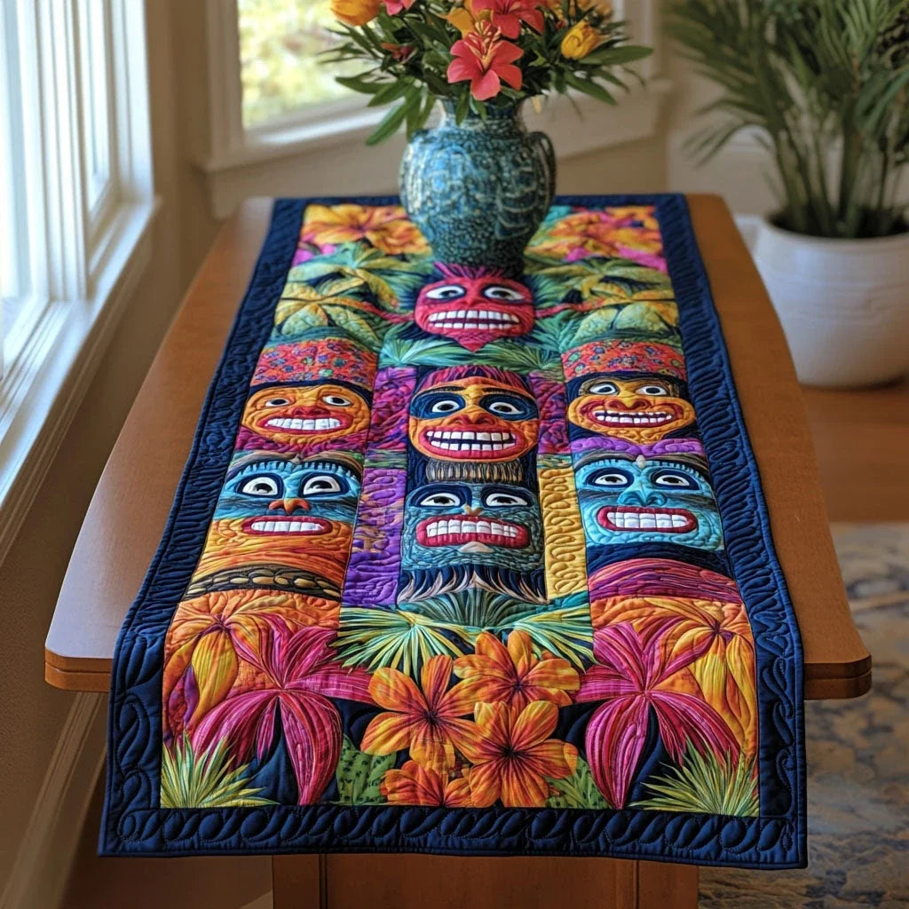 Aloha Patterns Quilted Table Runner