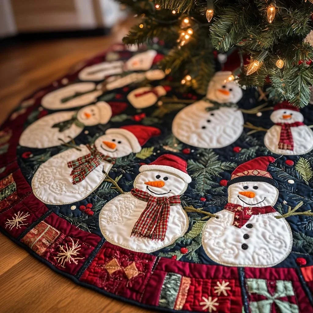 Alpine Joy Christmas Quilted Tree Skirt