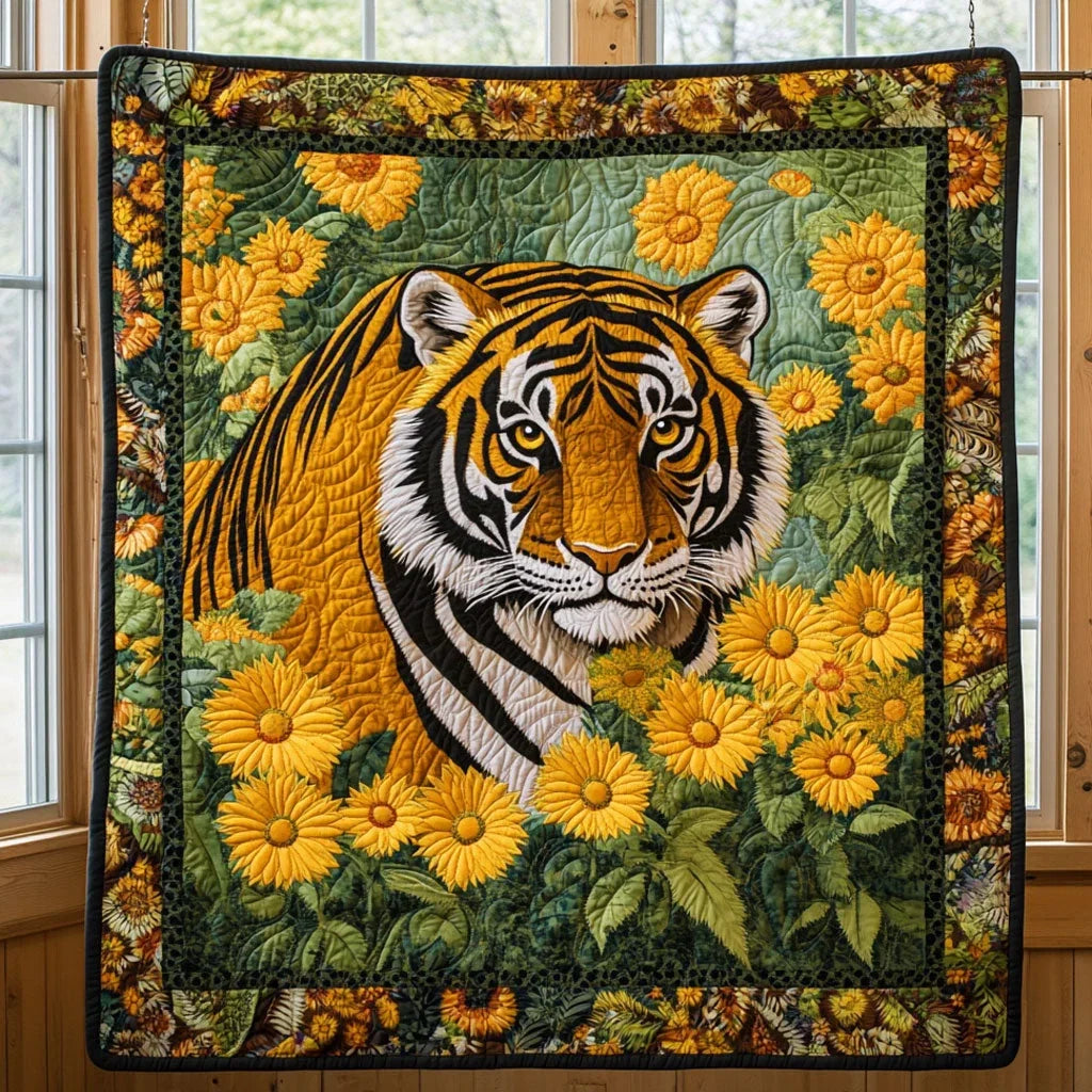 Amber Gaze Quilt Blanket
