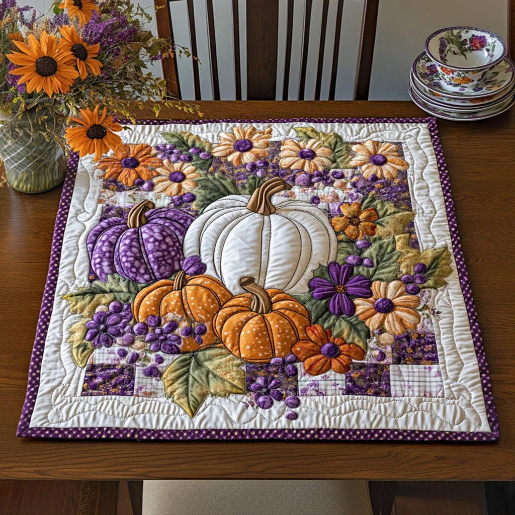 Amber Woods Quilted Table Topper