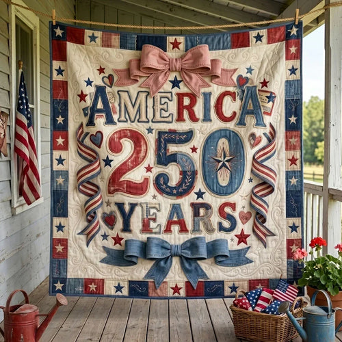 America 250 Celebration Quilt Blanket