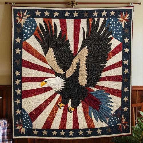 America Spirit Eagle Quilt Blanket