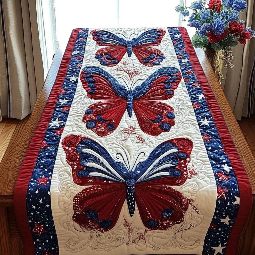 American Charm Quilted Table Runner