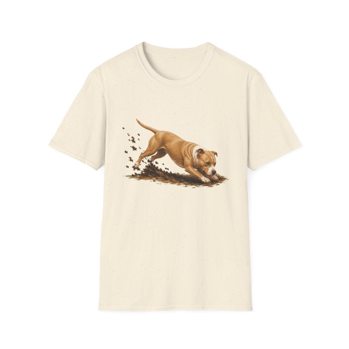 American Pit Bull Terrier Excavating Mode On Tee