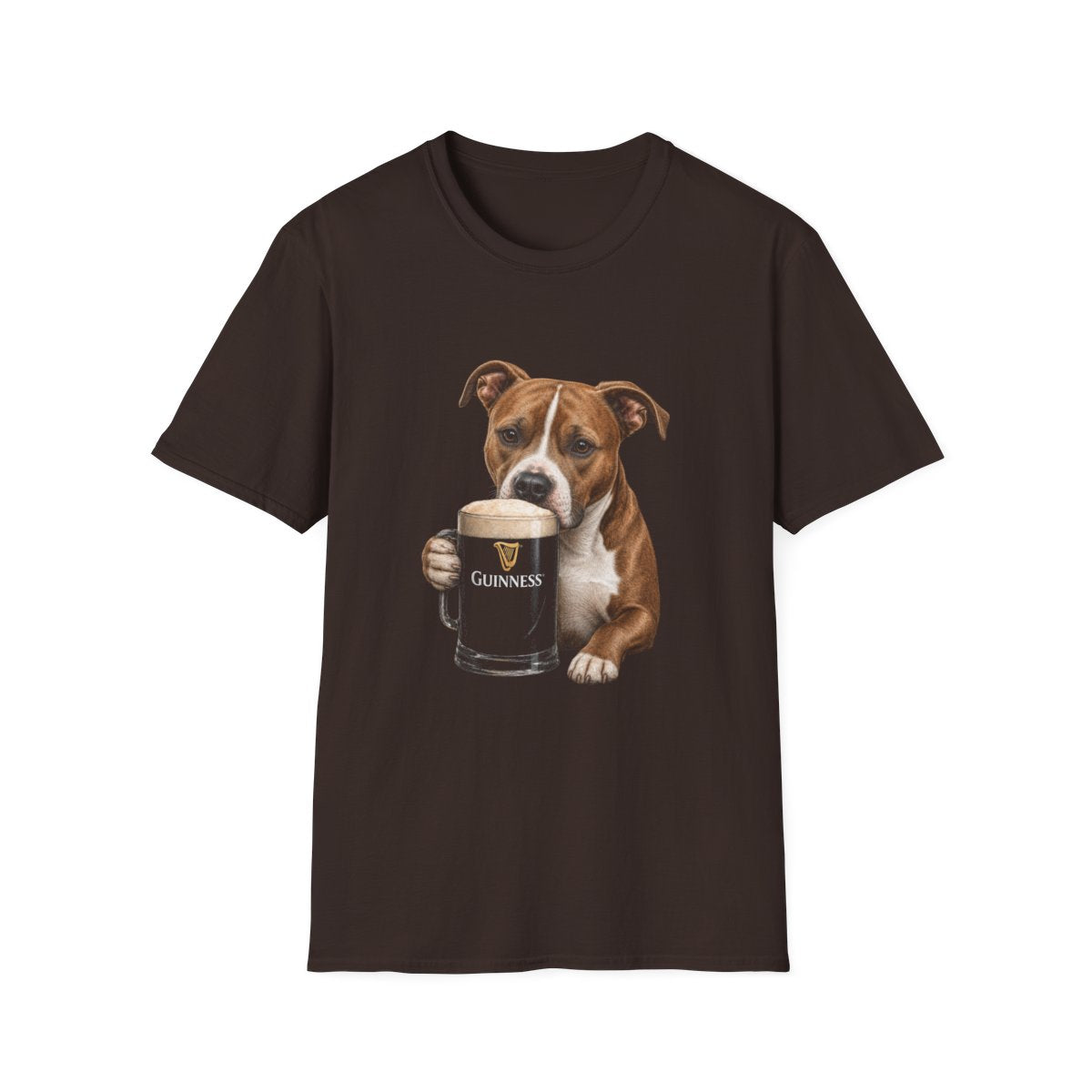 American Pit Bull Terrier With A Pint Tee