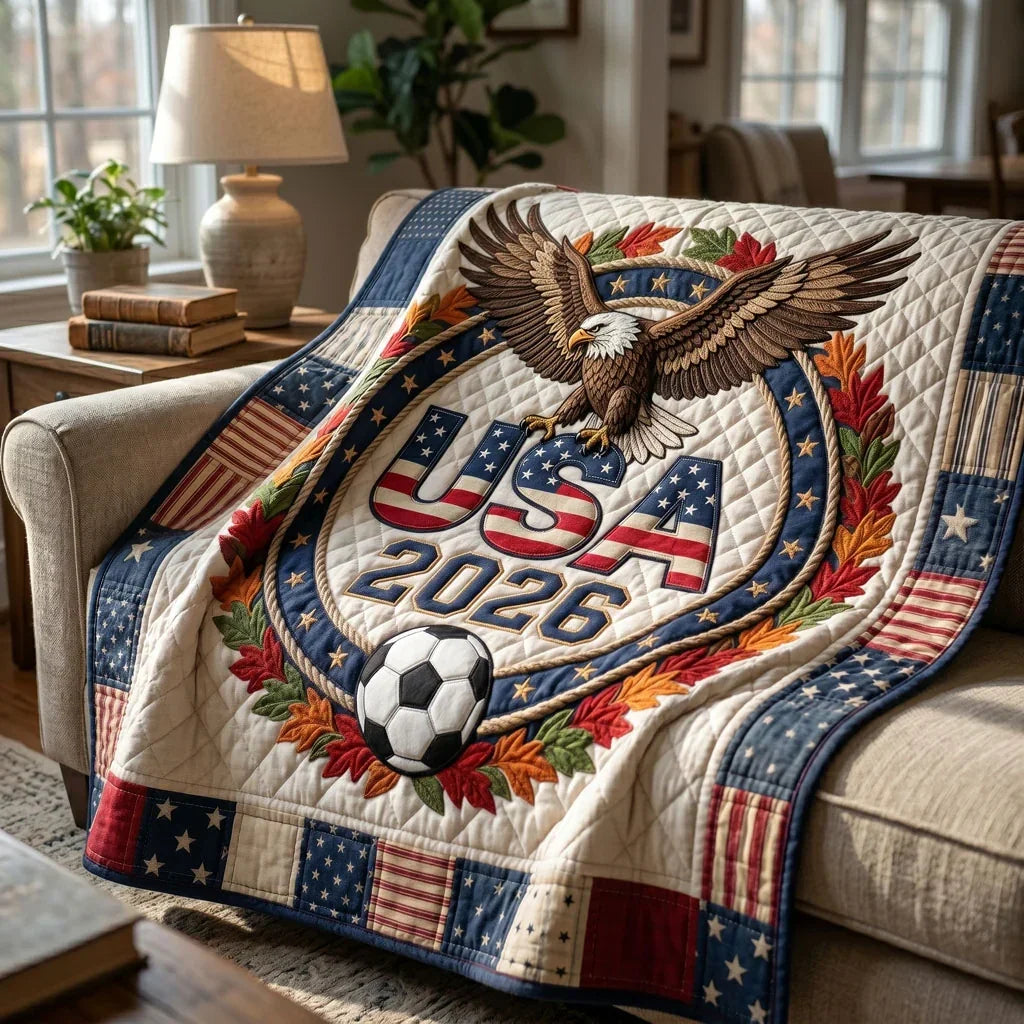 American Pride World Cup 2026 Quilt Blanket