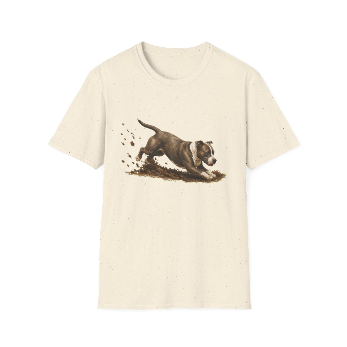 American Staffordshire Terrier Excavating Mode On Tee