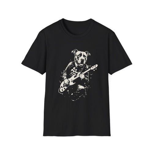 American Staffordshire Terrier Rocking Guitar Tee