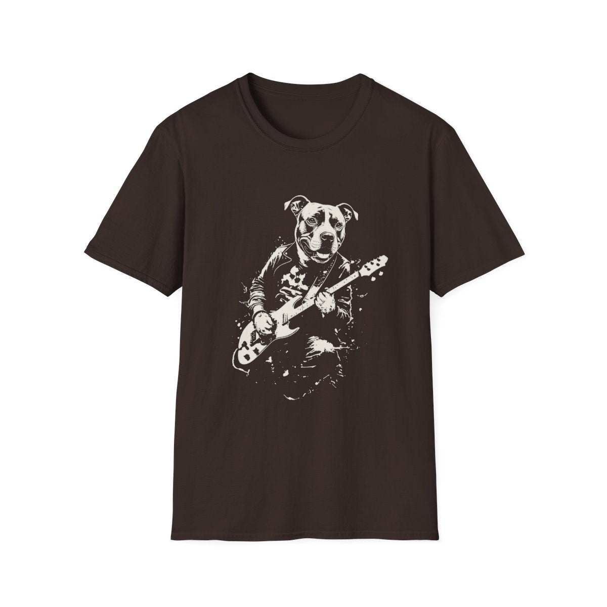 American Staffordshire Terrier Rocking Guitar Tee