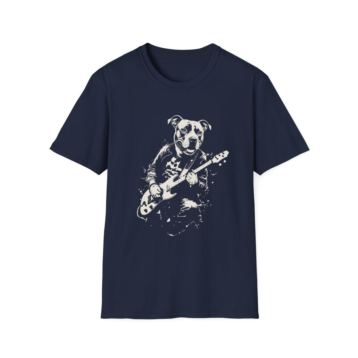 American Staffordshire Terrier Rocking Guitar Tee
