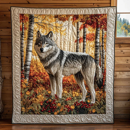 Among Fall Quilt Blanket