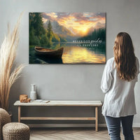 where god guides he provides isaiah 58 11 wall art canvas (Landscape)