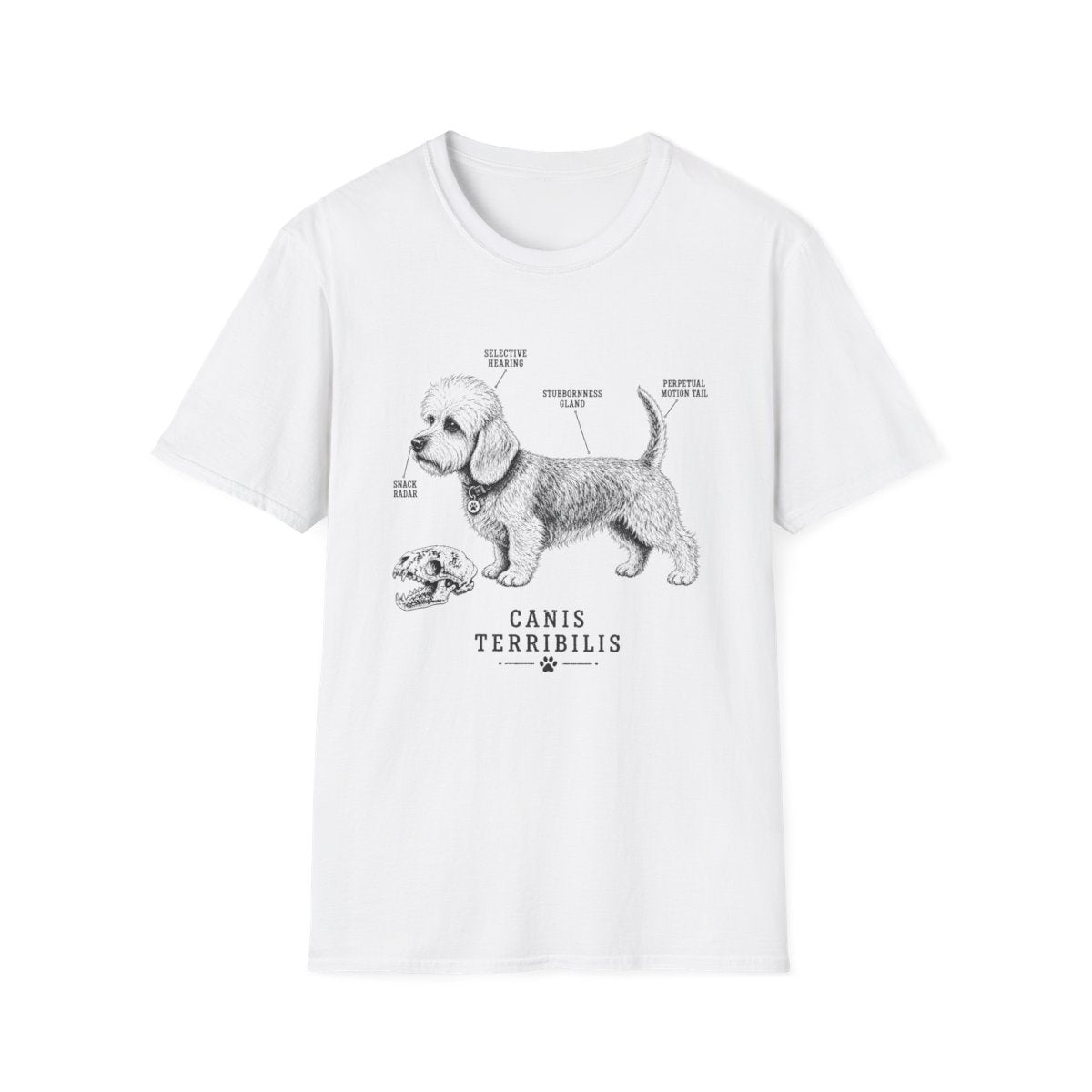 Anatomy Of A Dandie Dinmont Terrier Tee