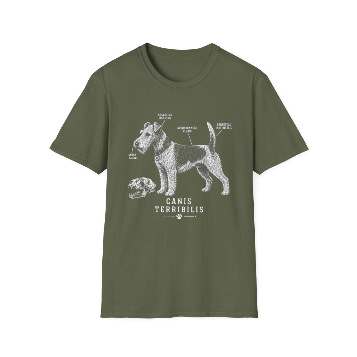 Anatomy Of A Wire Fox Terrier Tee