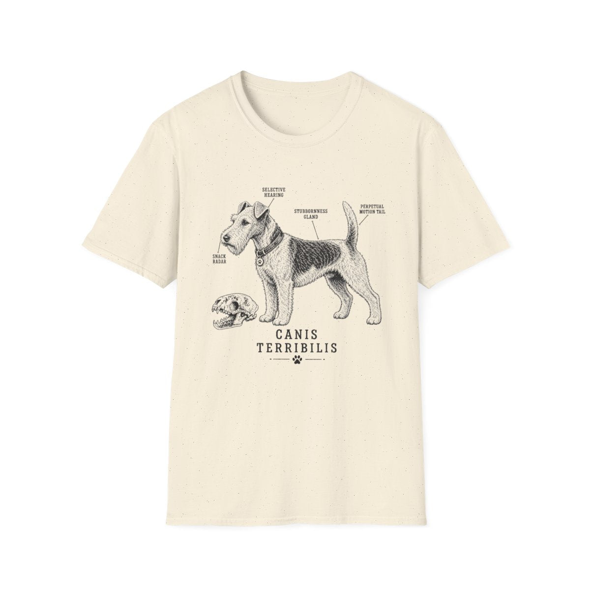 Anatomy Of A Wire Fox Terrier Tee