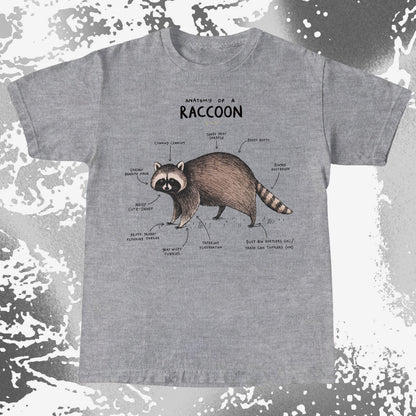 Anatomy of a Raccoon Funny Diagram, funny meme tee gift (view 5)