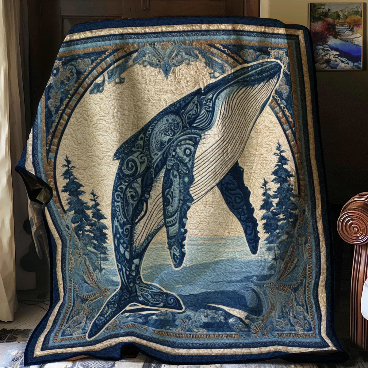 Ancestor Ocean Spirit Quilt Blanket