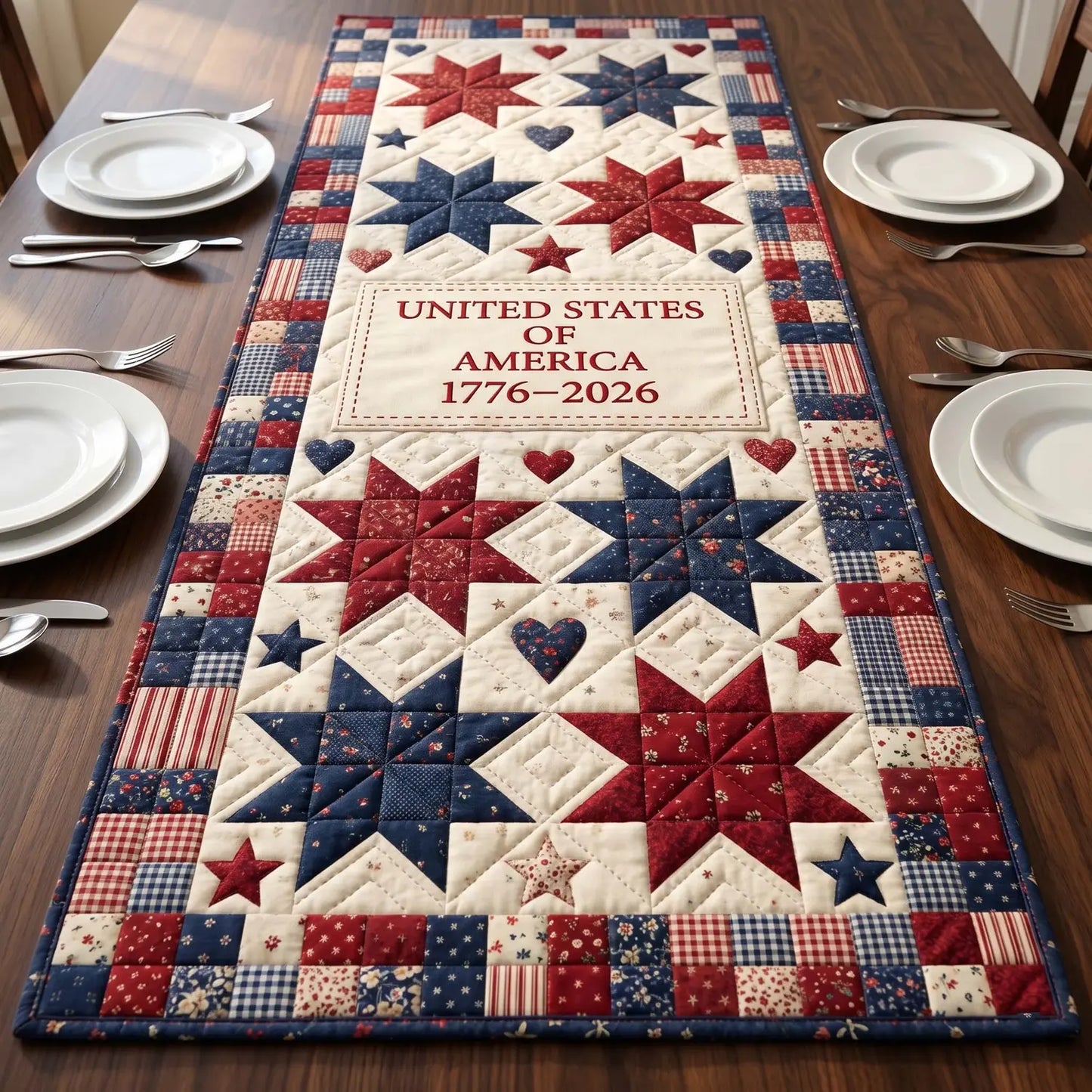 Ancestral Glory Quilted Table Runner