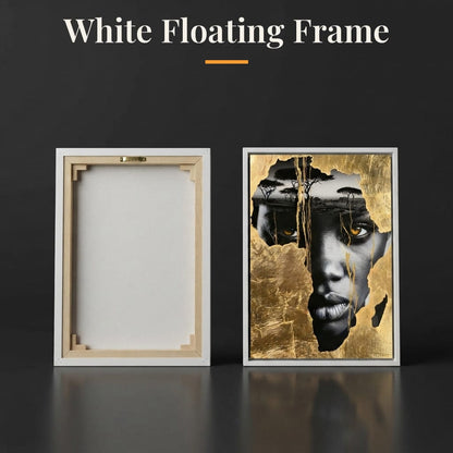Ancestral Roots Emerging From Gilded Soil Canvas Wall Art