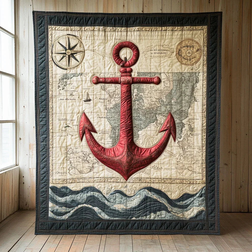Anchor Of Eternity Quilt Blanket