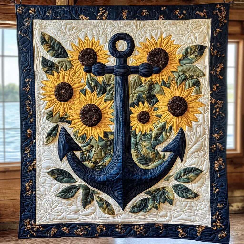 Anchor Sunflower Quilt Blanket