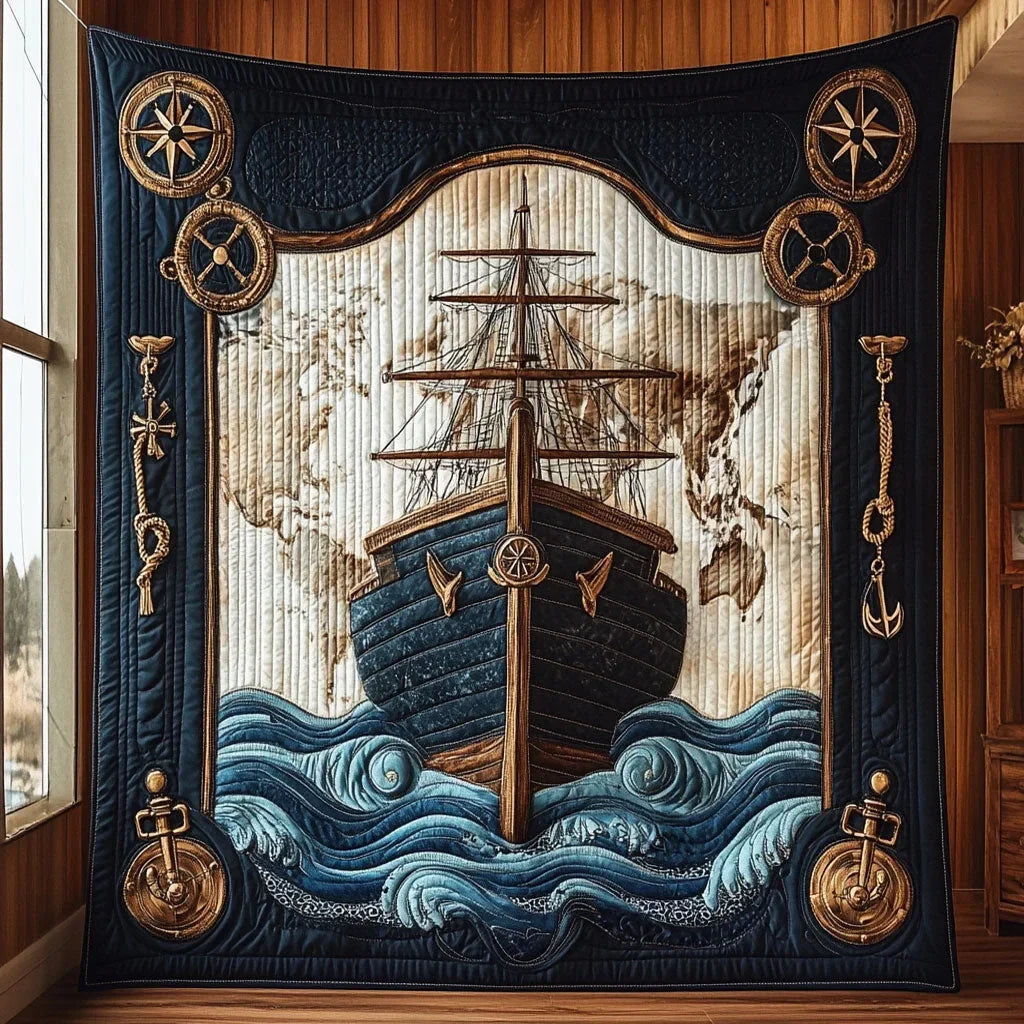 Anchors Aweigh Quilt Blanket
