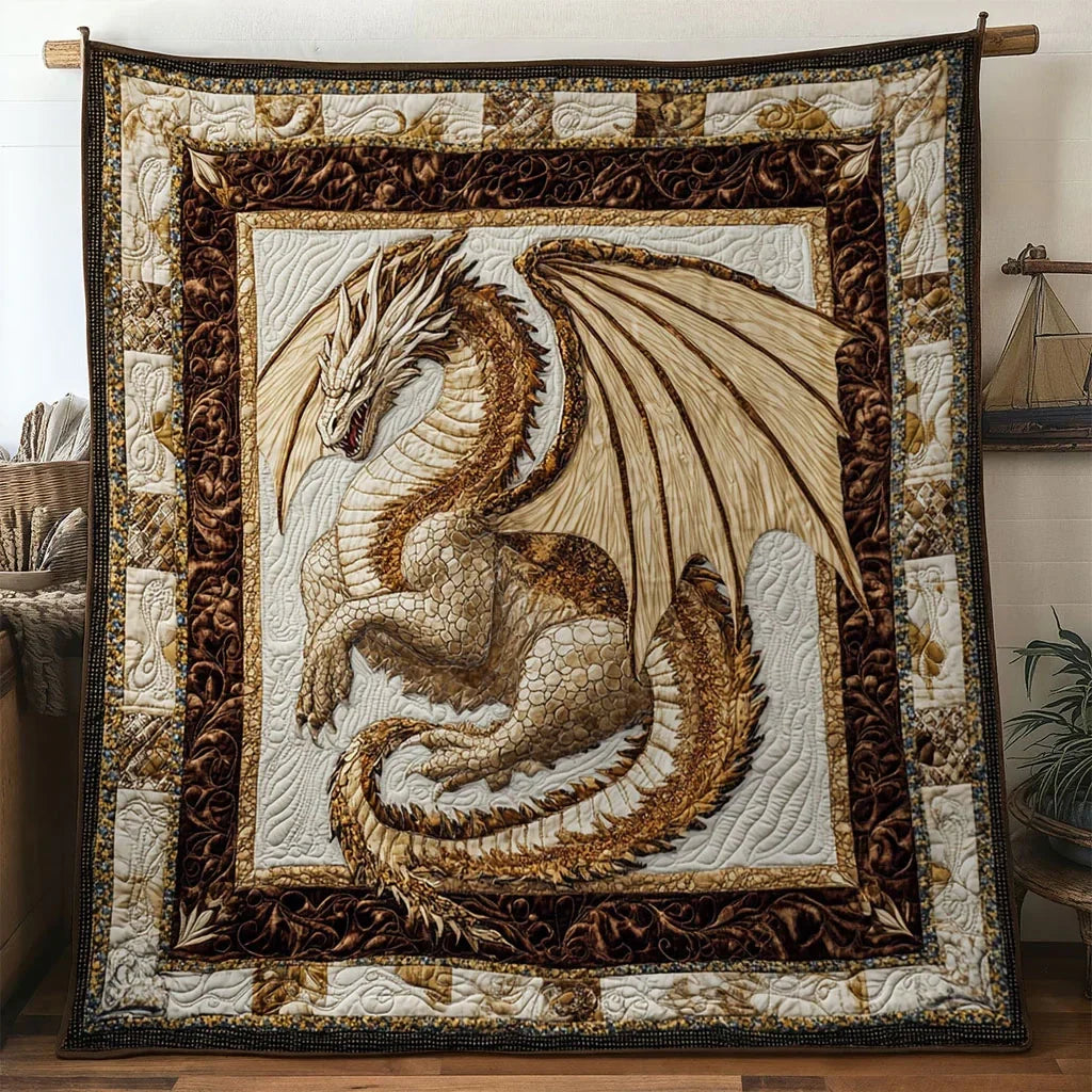 Ancient Dragon Quilt Blanket