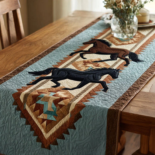 Ancient Feathers Quilted Table Runner