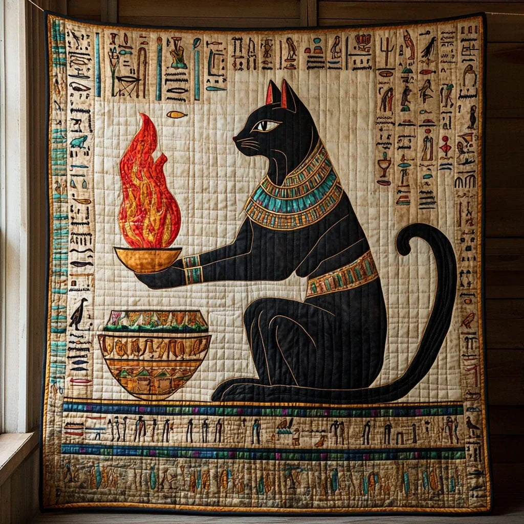 Ancient Flame Quilt Blanket