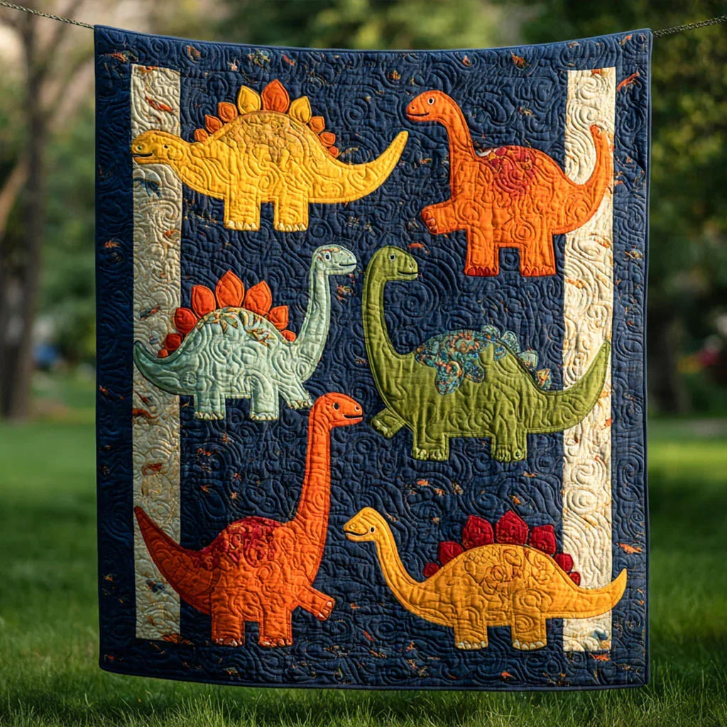 Ancient Giants Quilt Blanket - Quilted Blanket by Wild and Way
