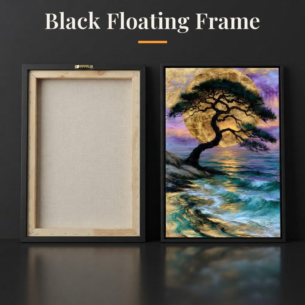 Ancient Pine Before The Gilded Moon Canvas Wall Art