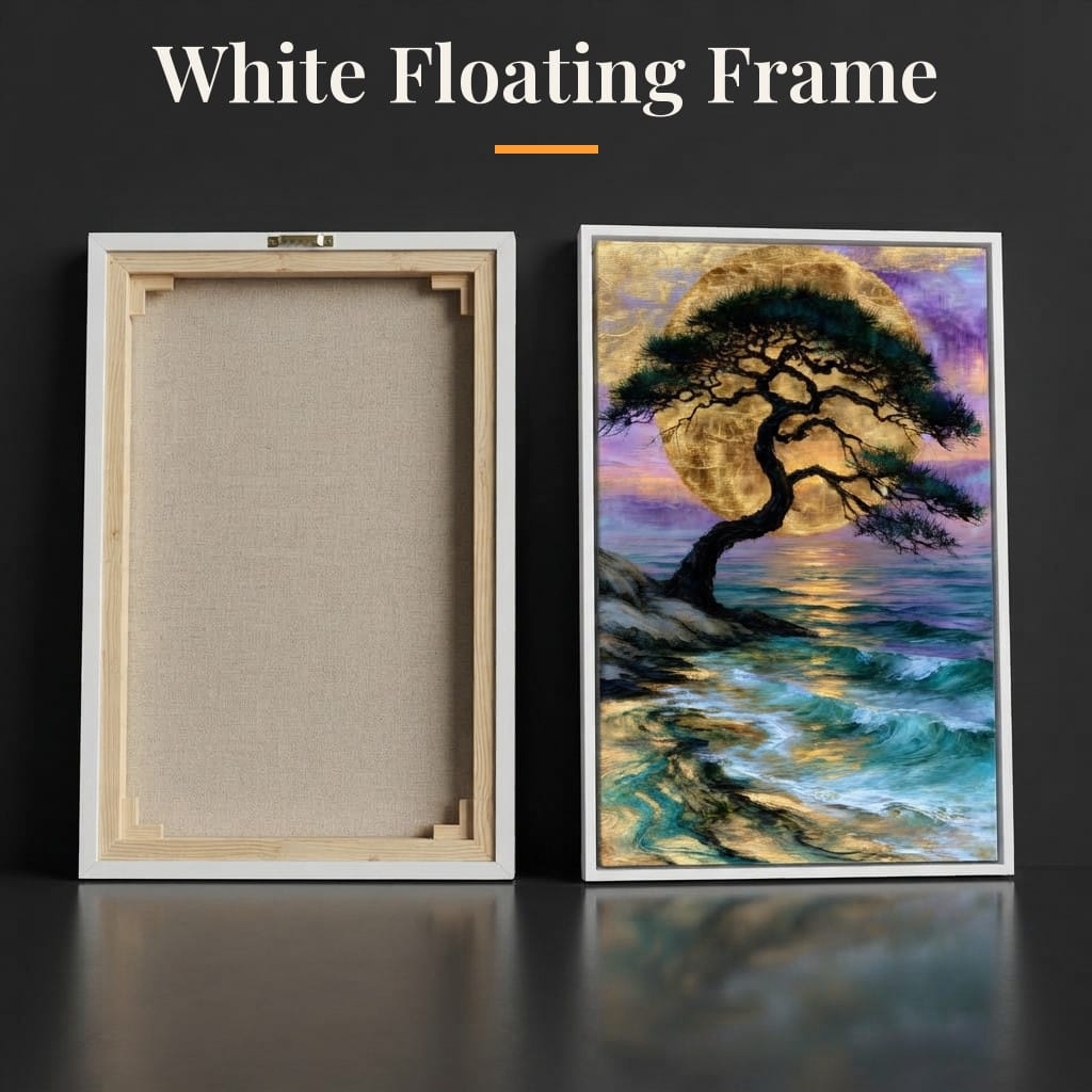 Ancient Pine Before The Gilded Moon Canvas Wall Art