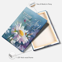 today i choose joy james 1 2 hummingbird with daisies wall art canvas