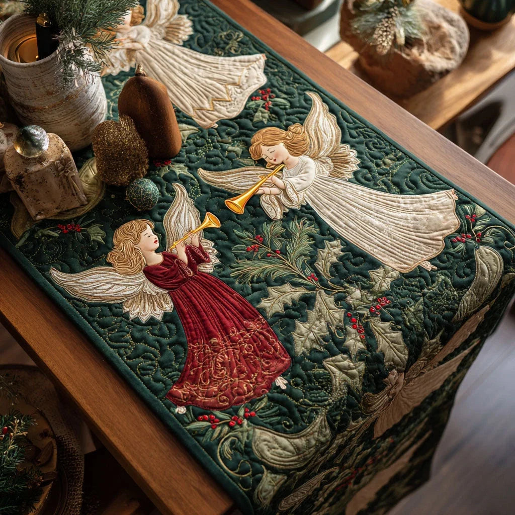 Angelic Whisper Quilted Table Runner