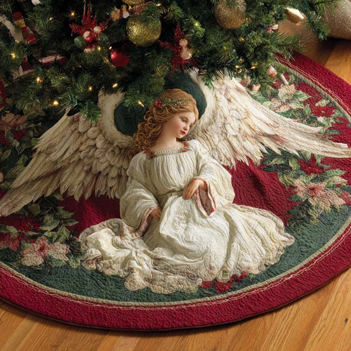 Angelic Whisper Quilted Tree Skirt