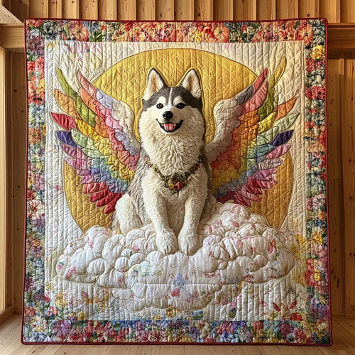 Angle Husky Quilt Blanket