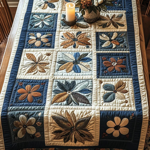 Antique Bloom Quilted Table Runner