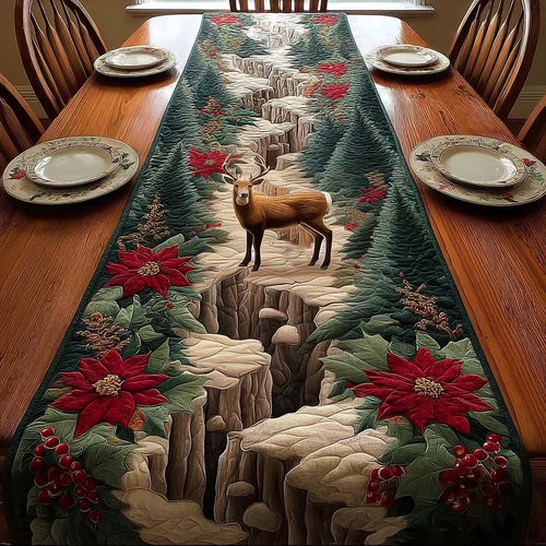 Antler Grace Quilted Table Runner