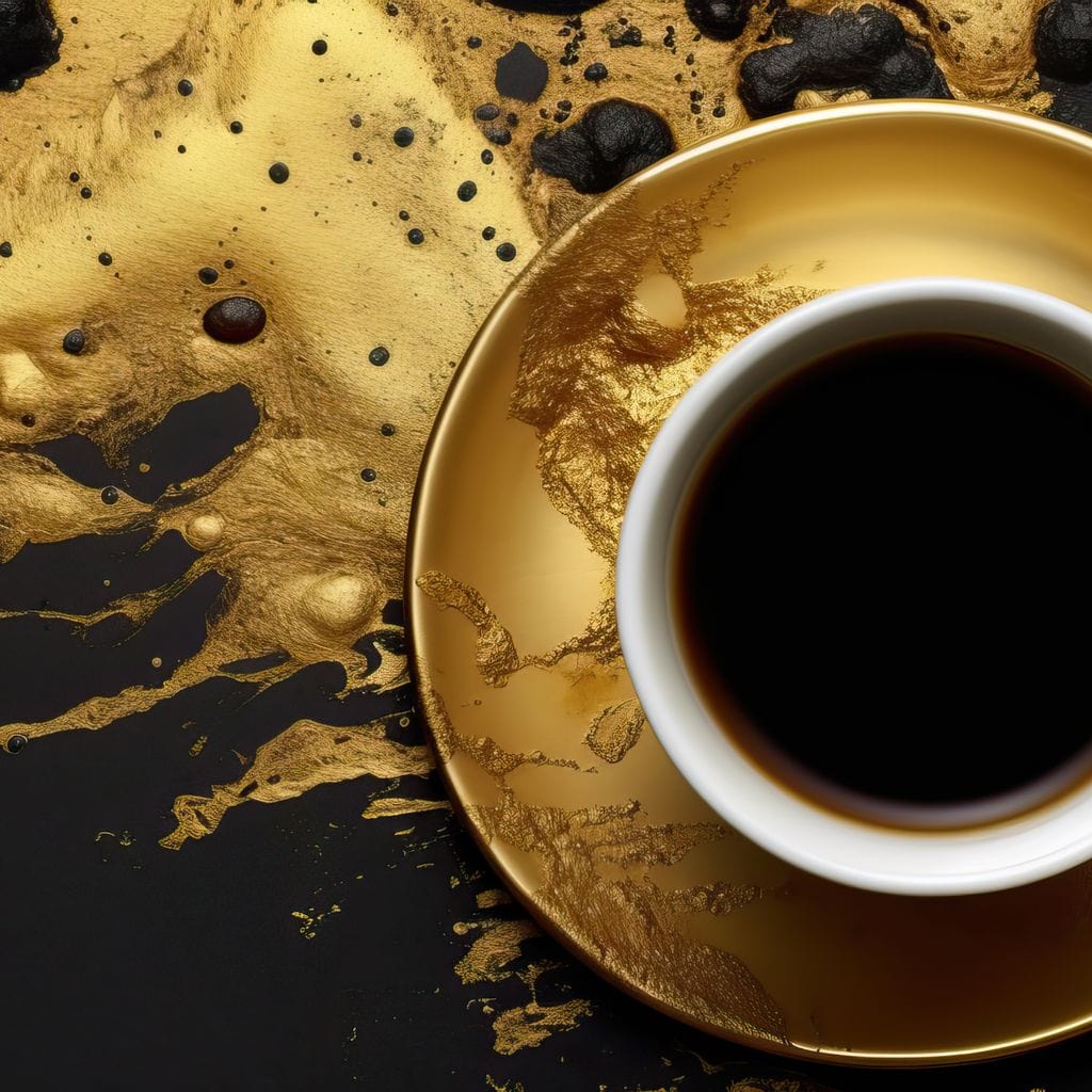 Majestic Coffee Cup Canvas Wall Art