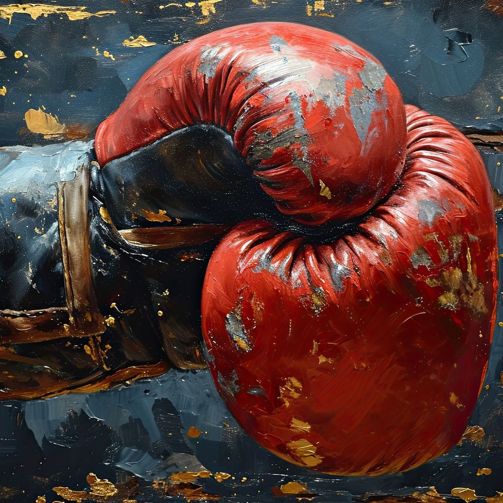 Boxing Glove Canvas Wall Art
