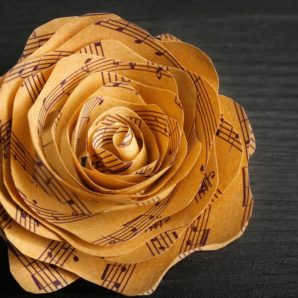 Musical Flower Canvas Wall Art