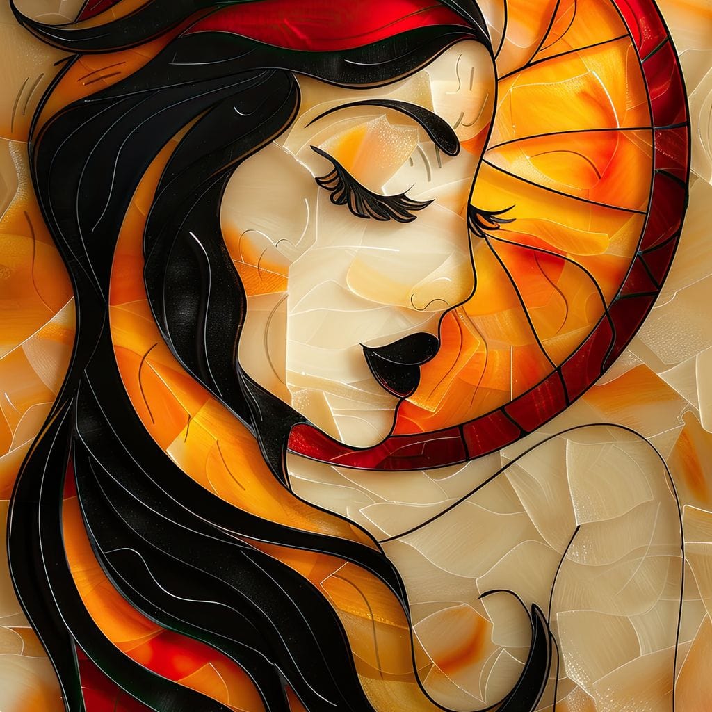 Autumnal Dream Portrait Canvas Wall Art