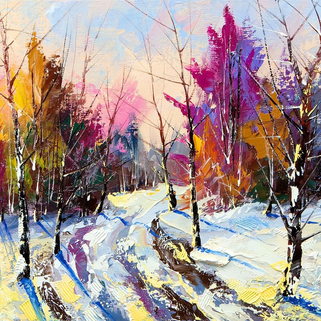 Winter Wood Canvas Wall Art