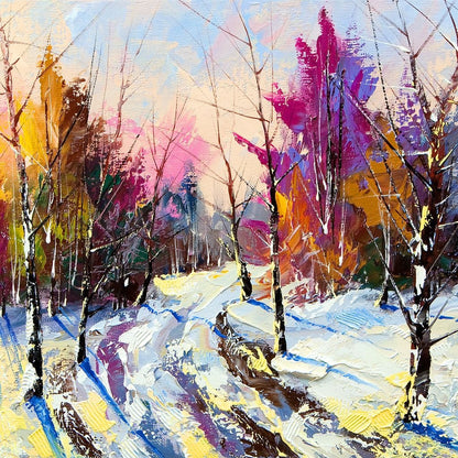 Winter Wood Canvas Wall Art