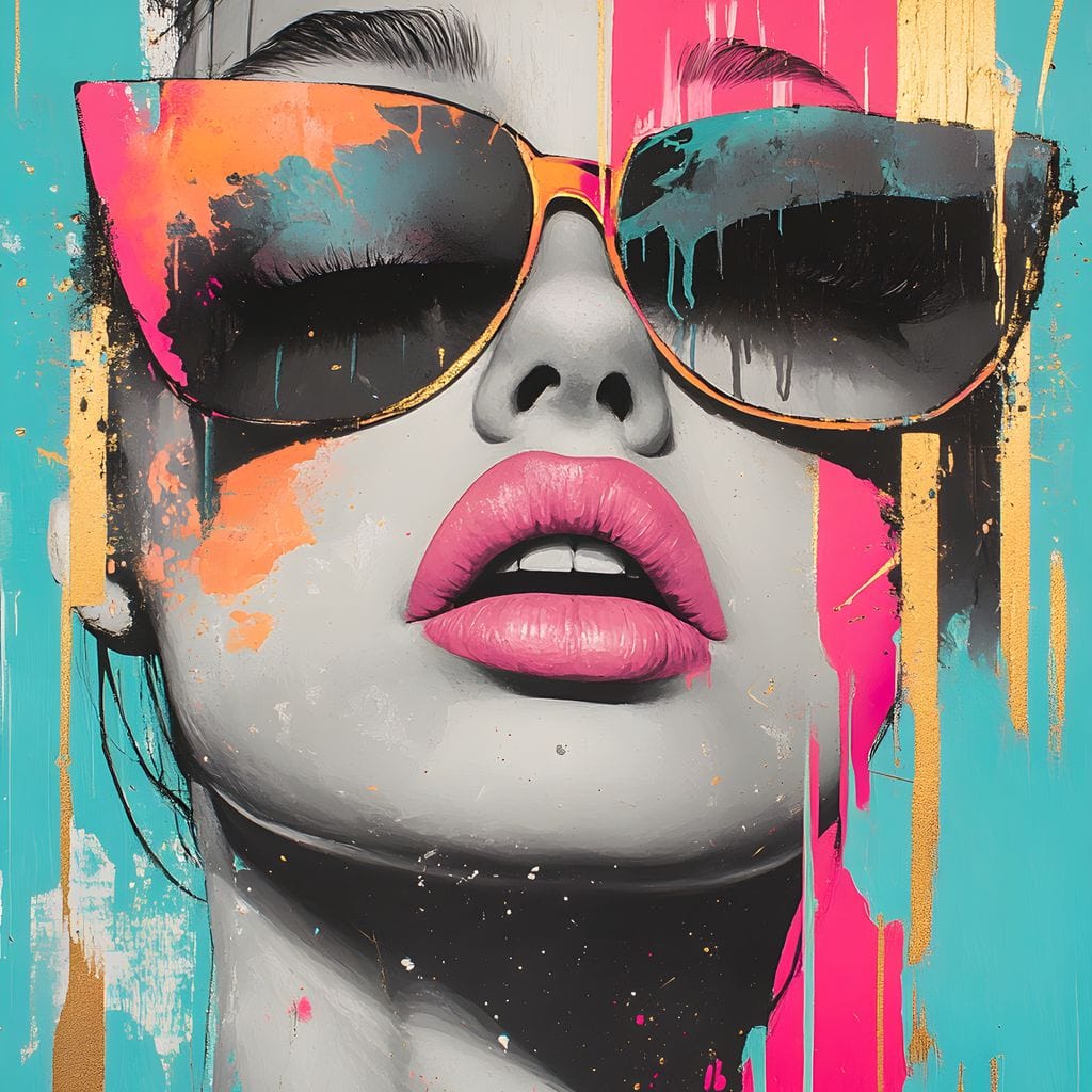 Electric Elegance Unveiled Canvas Wall Art