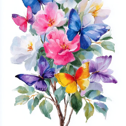 Butterfly Garden Bouquet Sale Canvas Wall Art